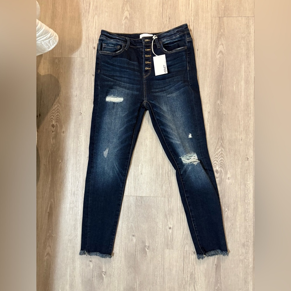 Dark Blue Ankle & Cropped Jeans